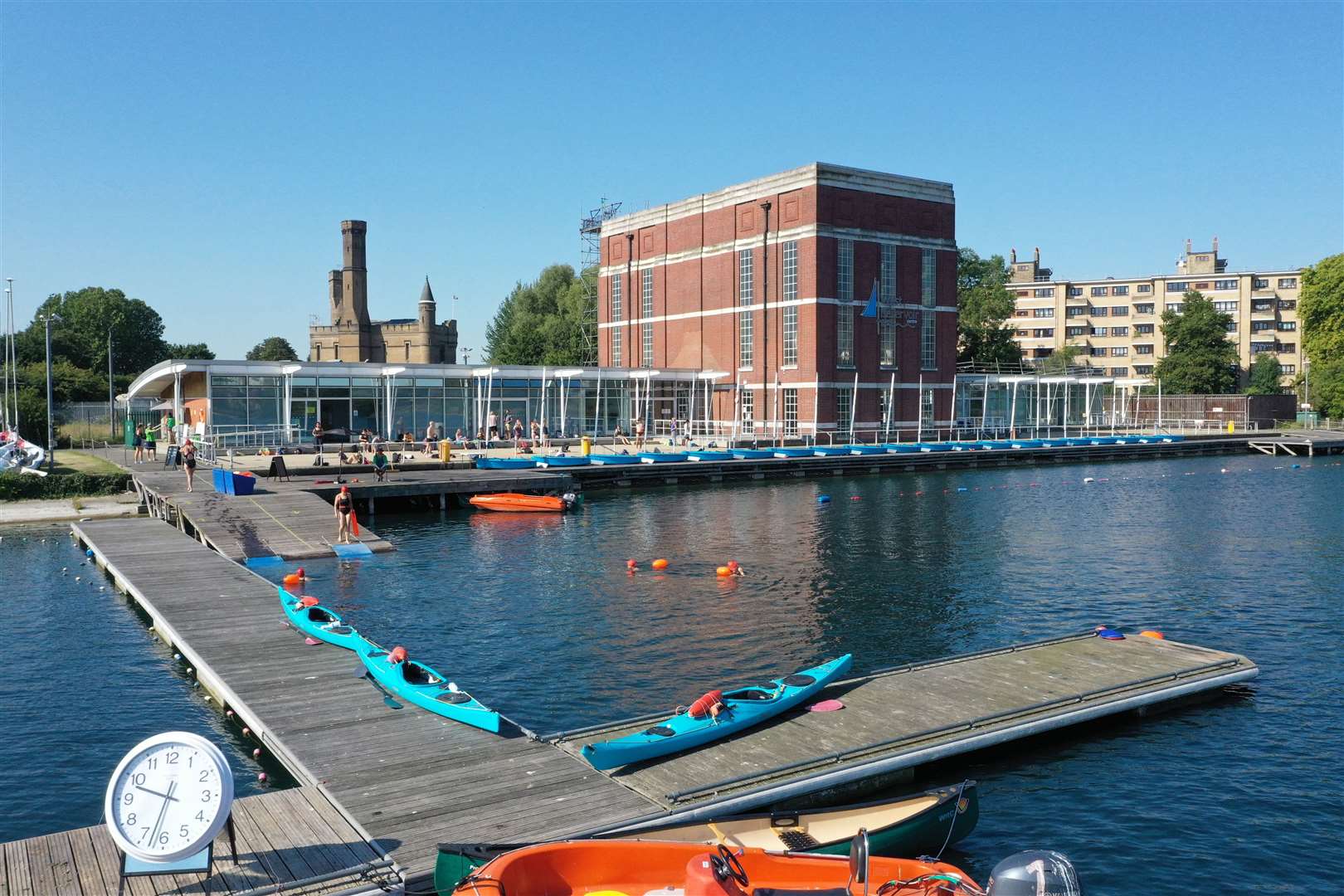 The centre attracts watersports enthusiasts and swimmers (Tom Leese/PA)