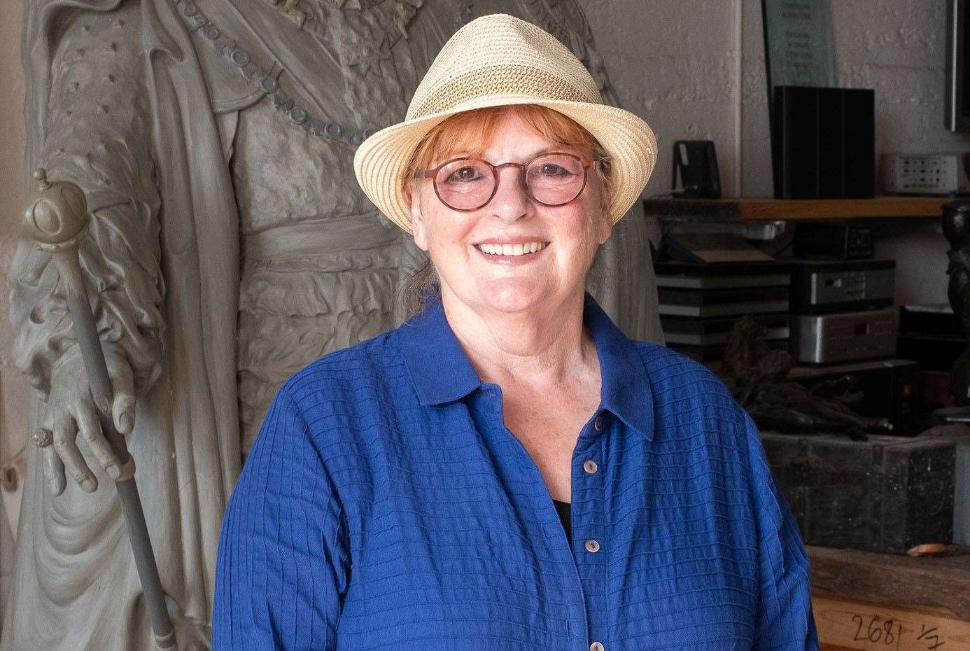 Academy Award-winner Brenda Blethyn grew up in the town - and still has a house there - pictured stood in front of the King George IV statue (48973101)