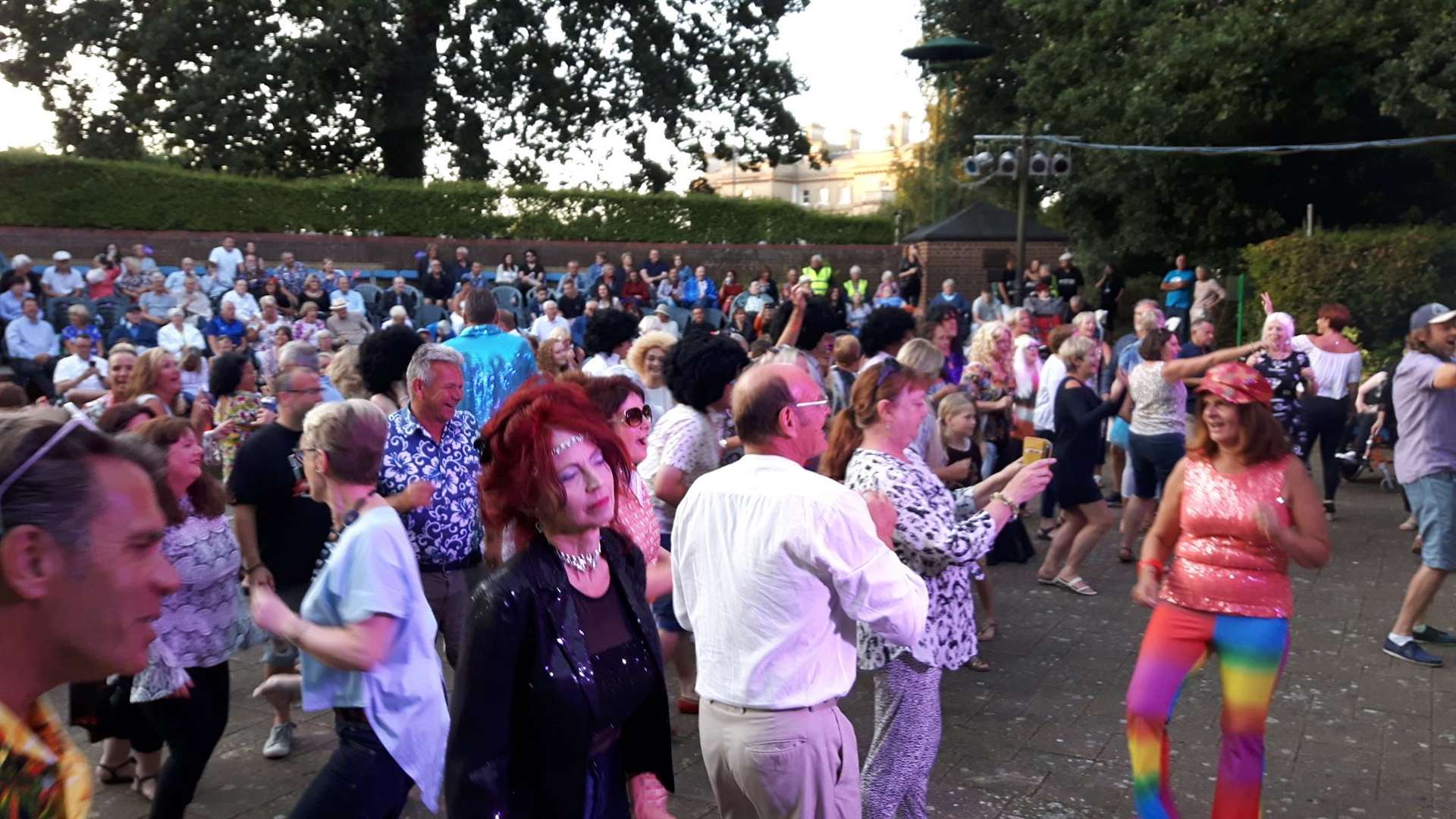 The crowd watching Uncle Funk and the Boogie Wonderband play a rare concert in Kent at the Theatre in the Park, Herne, near Herne Bay (3321250)