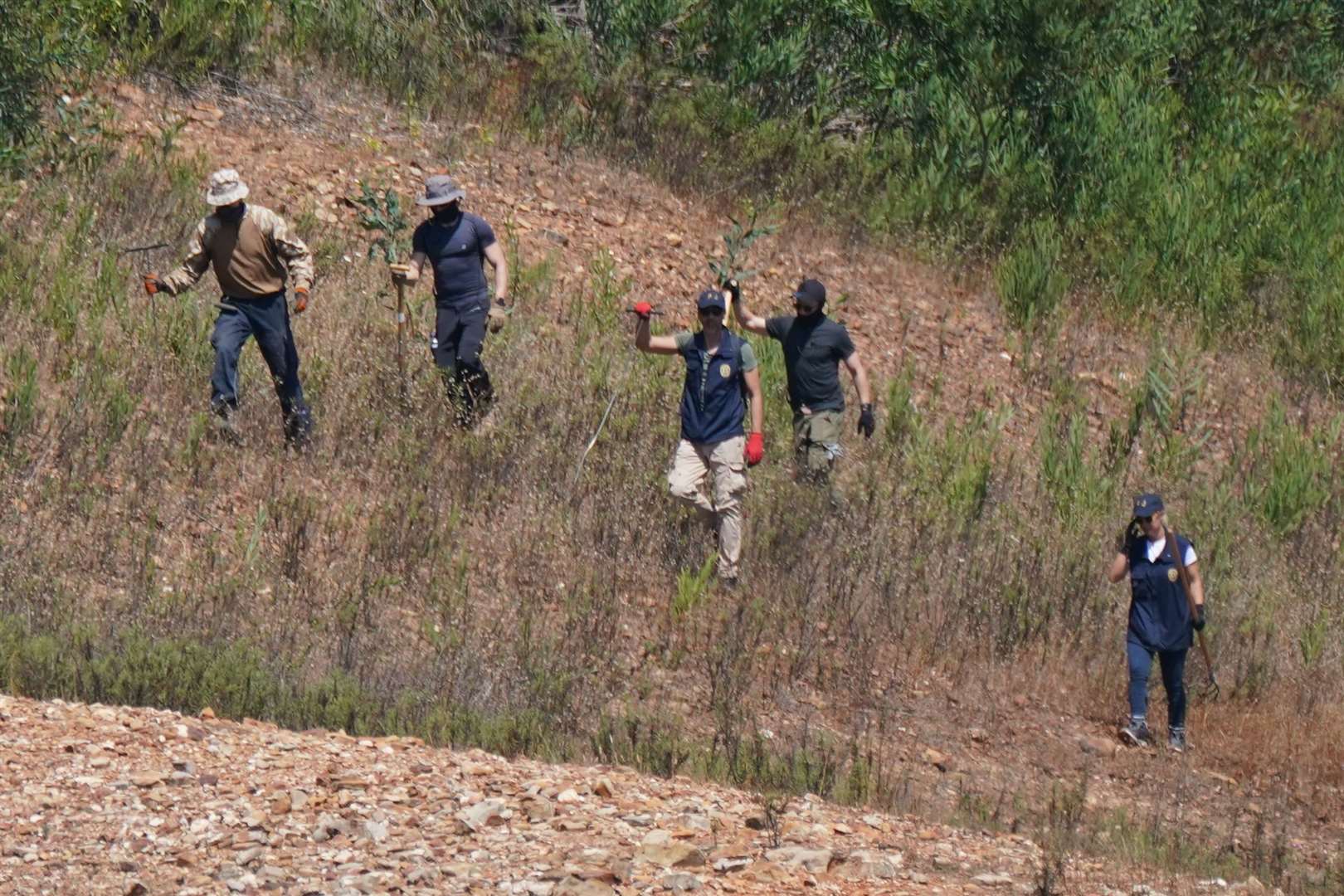 A number of large-scale searches have taken place in Portugal in the years since Madeleine disappeared (PA)