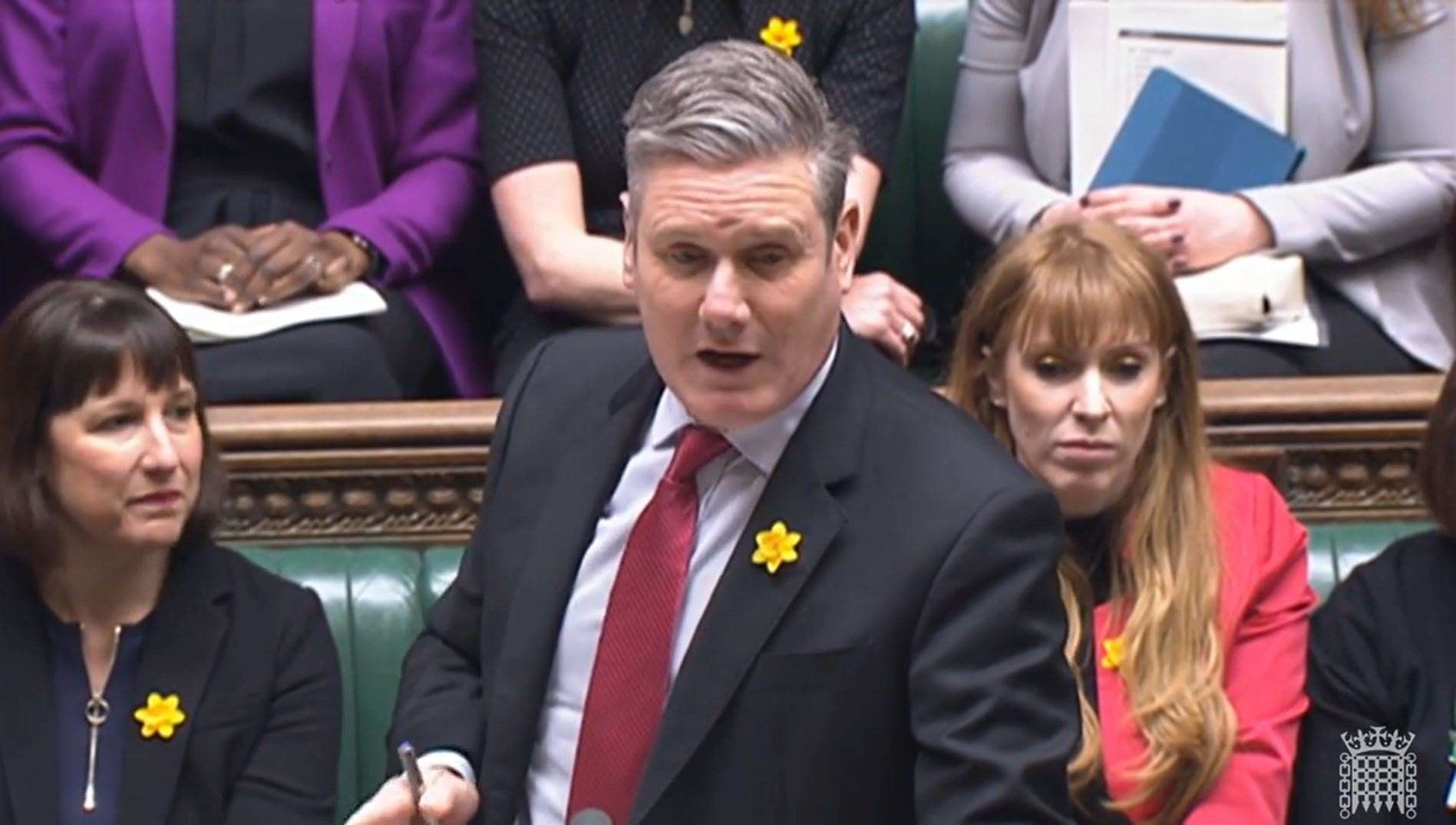 Labour leader Sir Keir Starmer quizzed Mr Sunak during Prime Minister’s Questions (House of Commons/PA)