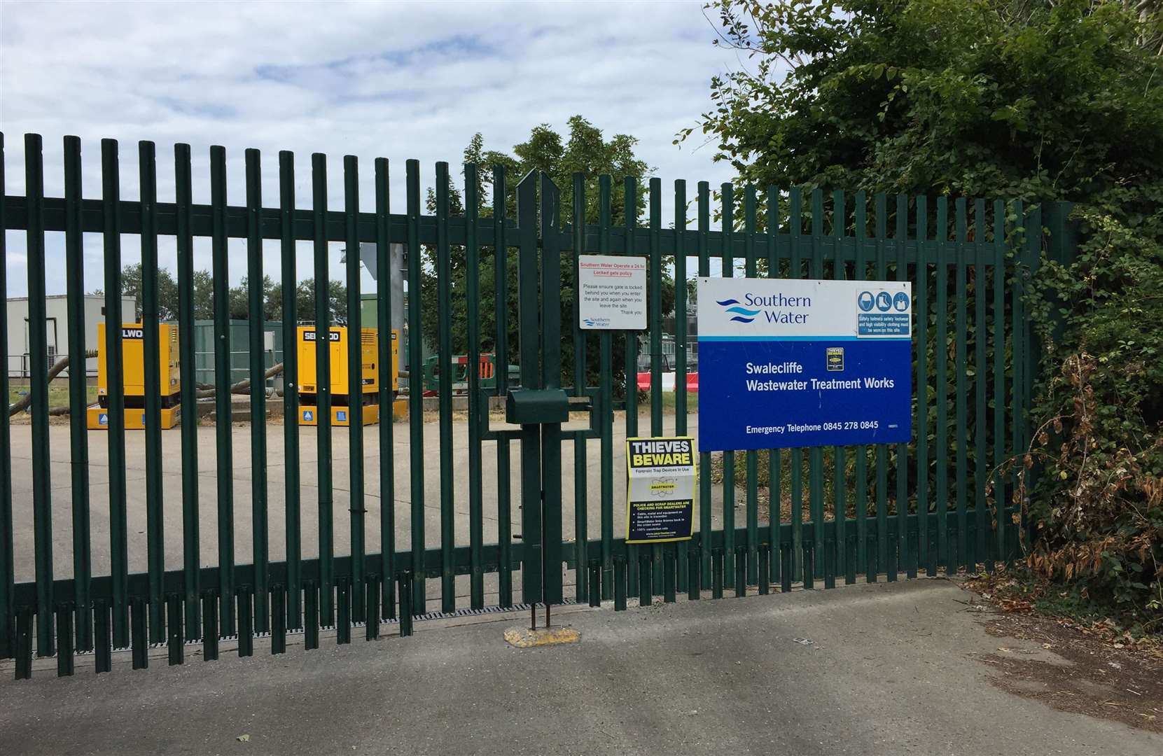 Southern Water's treatment works in Swalecliffe