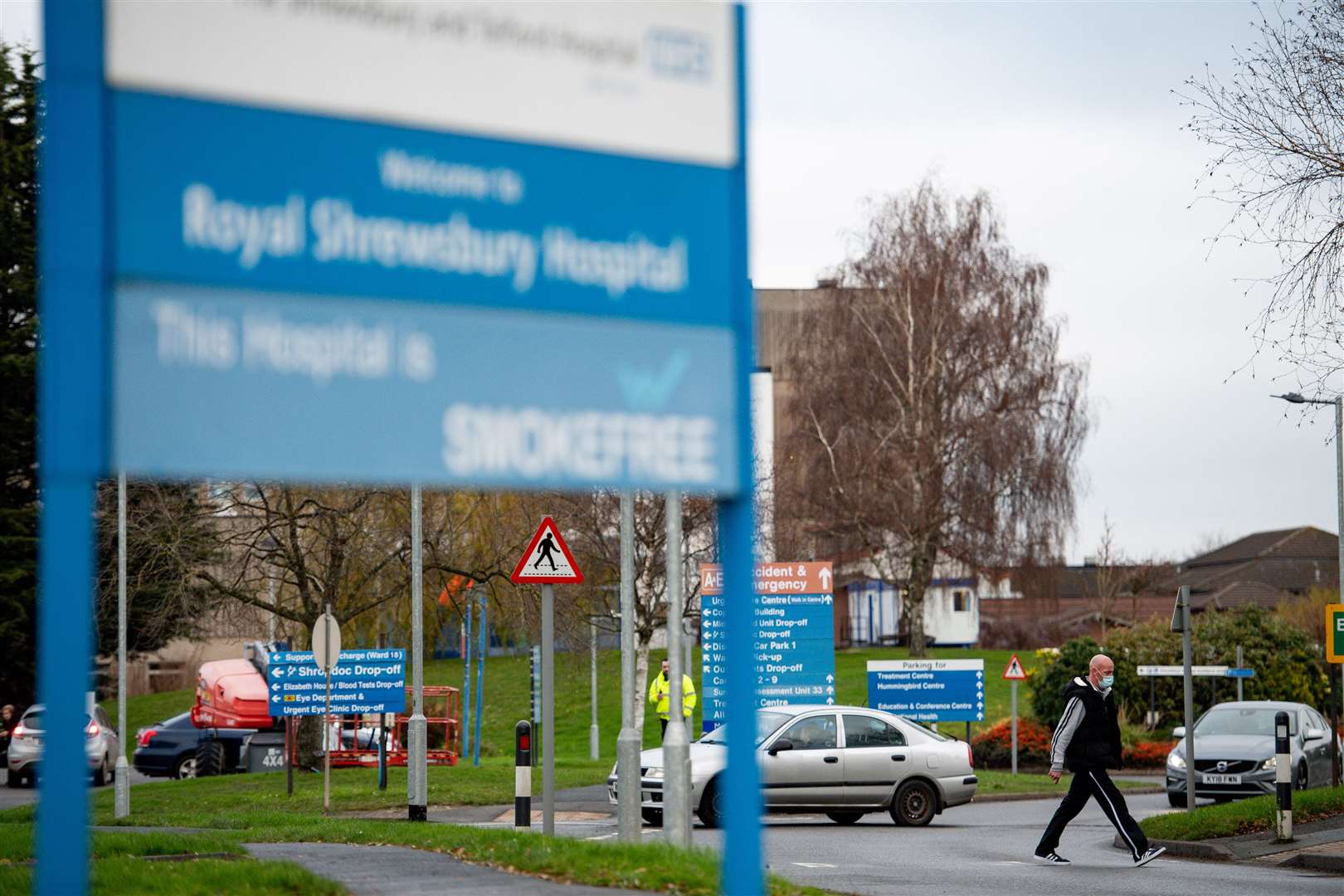 Vaccinations started at the Royal Shrewsbury Hospital in December 2020. (Jacob King/PA)