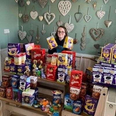 Tilly Duffy has collected Easter eggs for poorly children in hospital (32249979)