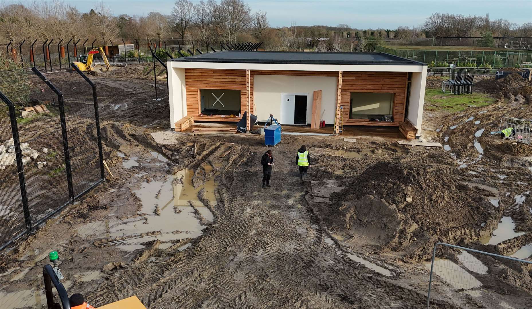 Work is progressing on the Lion Rescue Centre. Picture: The Big Cat Sanctuary