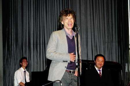 Mick Jagger returns to Dartford Grammar School