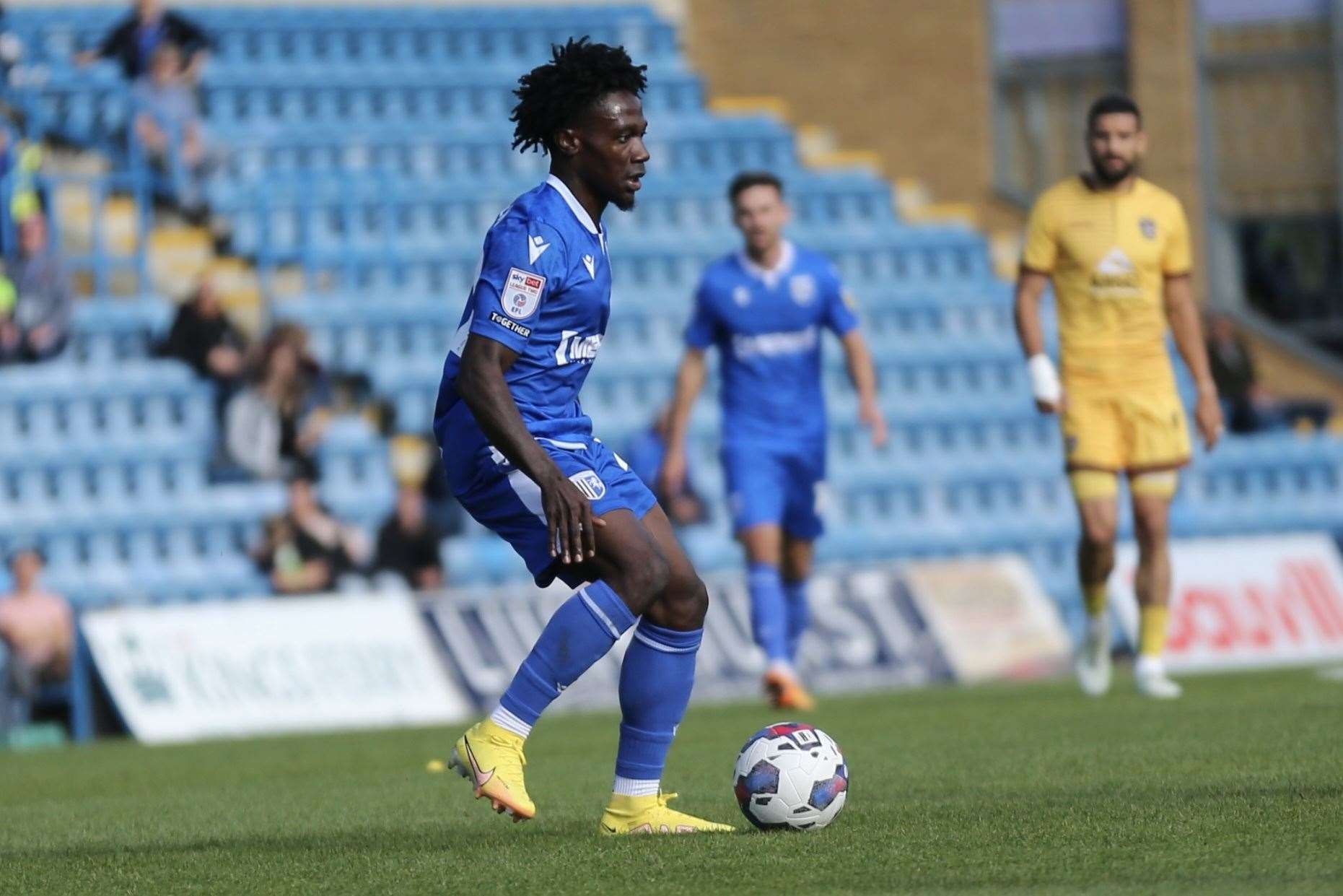 Jordan Green went off at the break for GillinghamGillingham v Sutton Picture: KPI Picture: KPI (59696313)