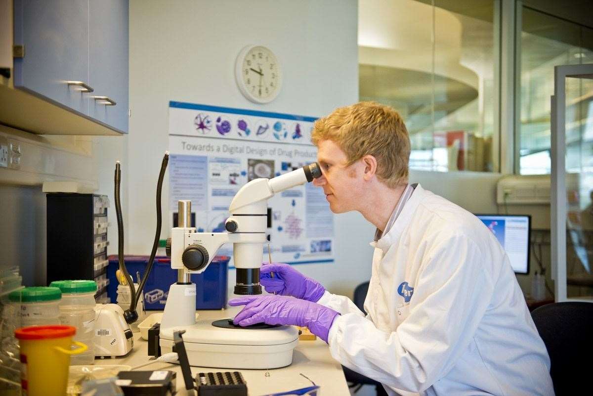 Scientists at Pfizer in Sandwich