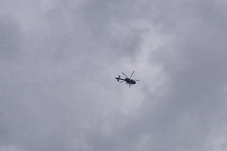 A police helicopter was searching for a man over Tonbridge. Picture: @smurf496