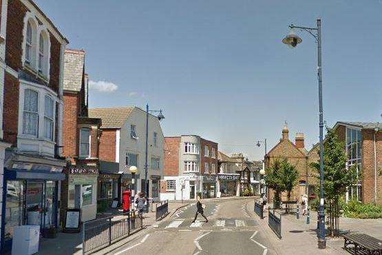 The man was arrested after a car was stopped by police in Oxford Street, Whitstable. Picture: Google Street View