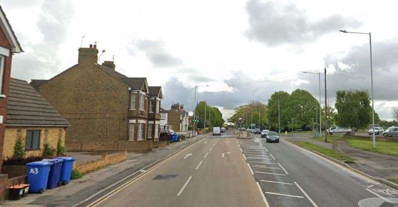 Emergency services were called to Canterbury Road in Sittingbourne