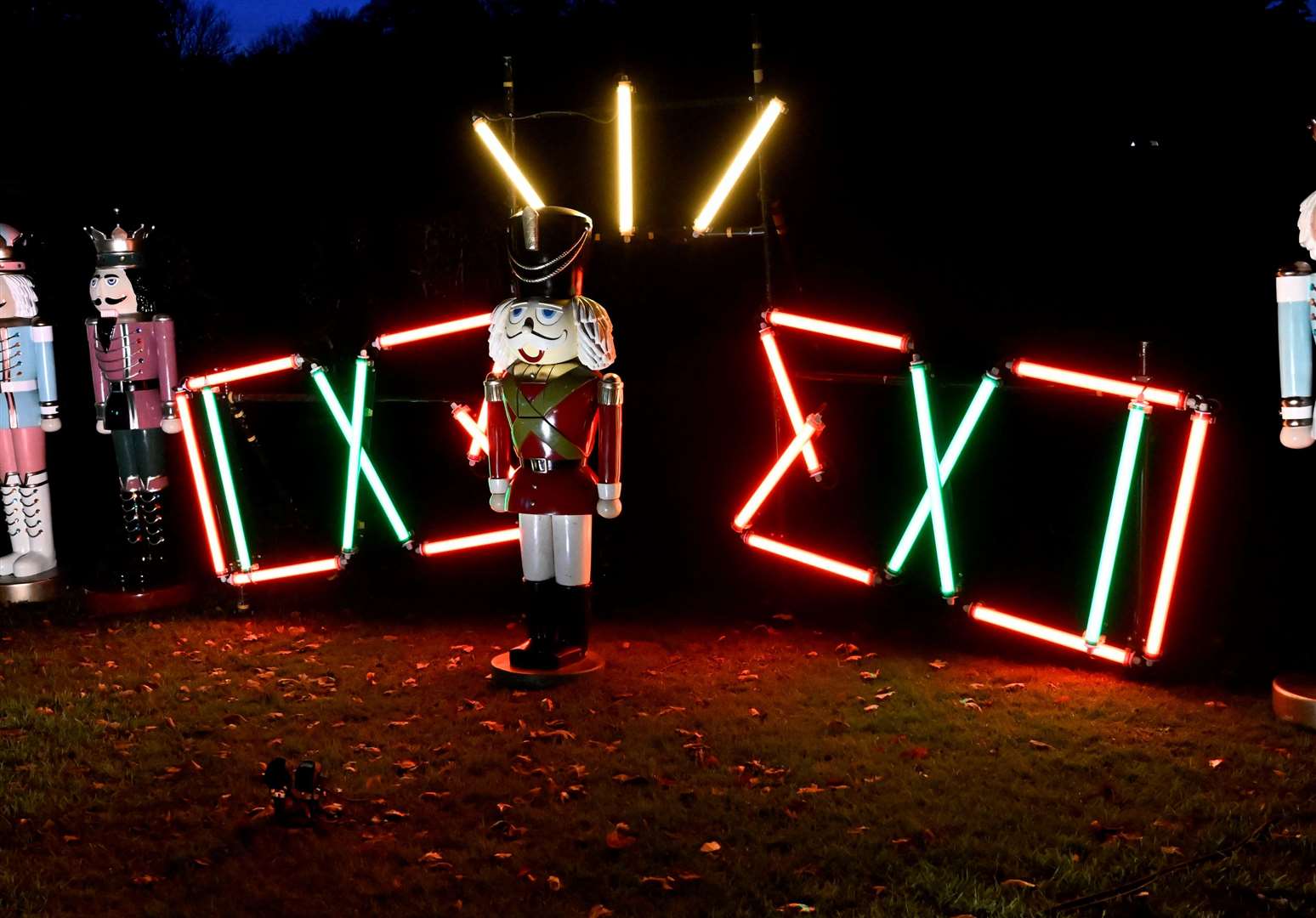 Christmas lights at Leeds Castle. Picture: Barry Goodwin