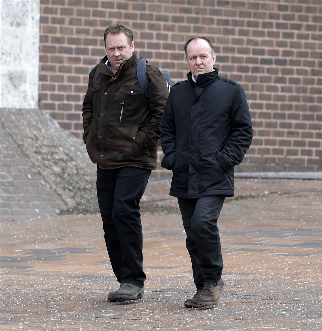 Ben, 44, and 68-year-old Nigel Goodall who are accused of attacking a man in the Shamrat Indian restaurant Picture: Barry Goodwin