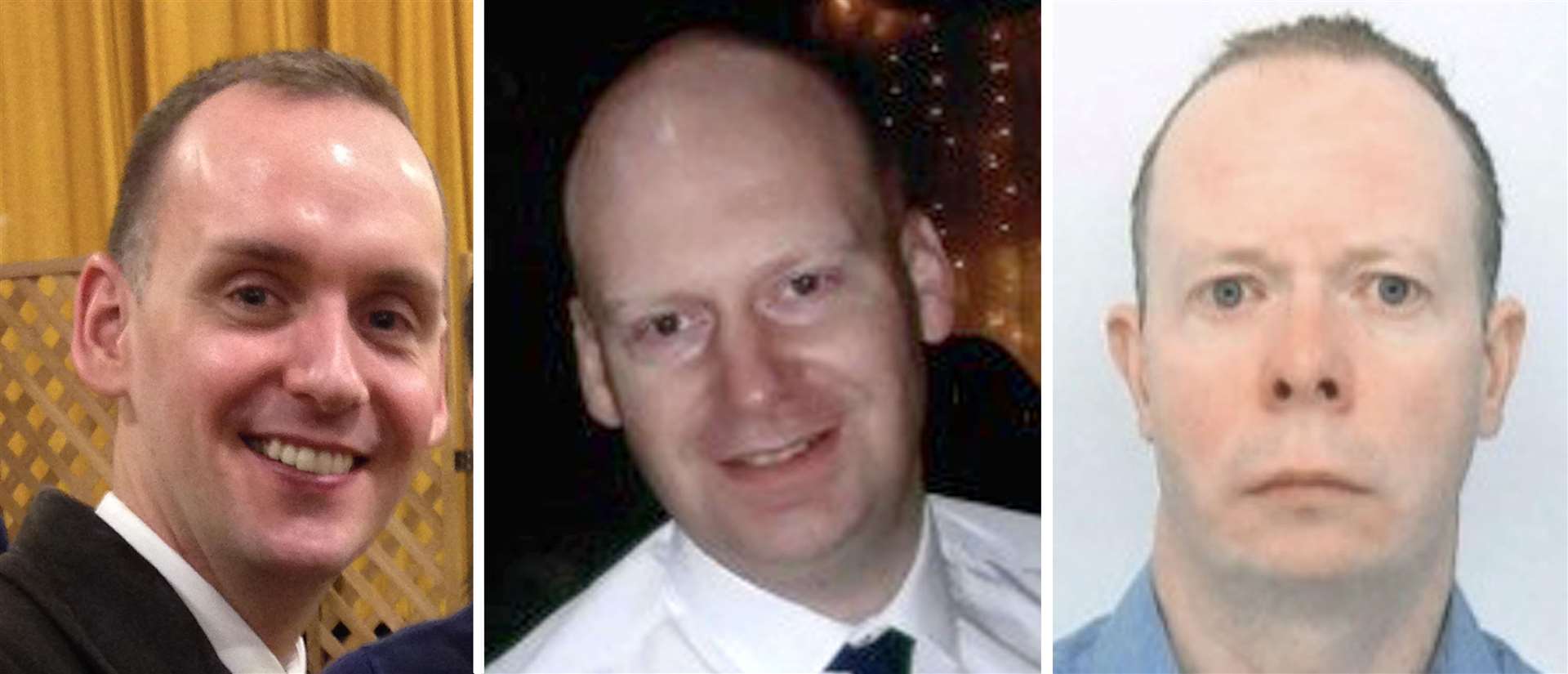 (Left to right) Joe Ritchie-Bennett, James Furlong and David Wails (Thames Valley Police/PA)