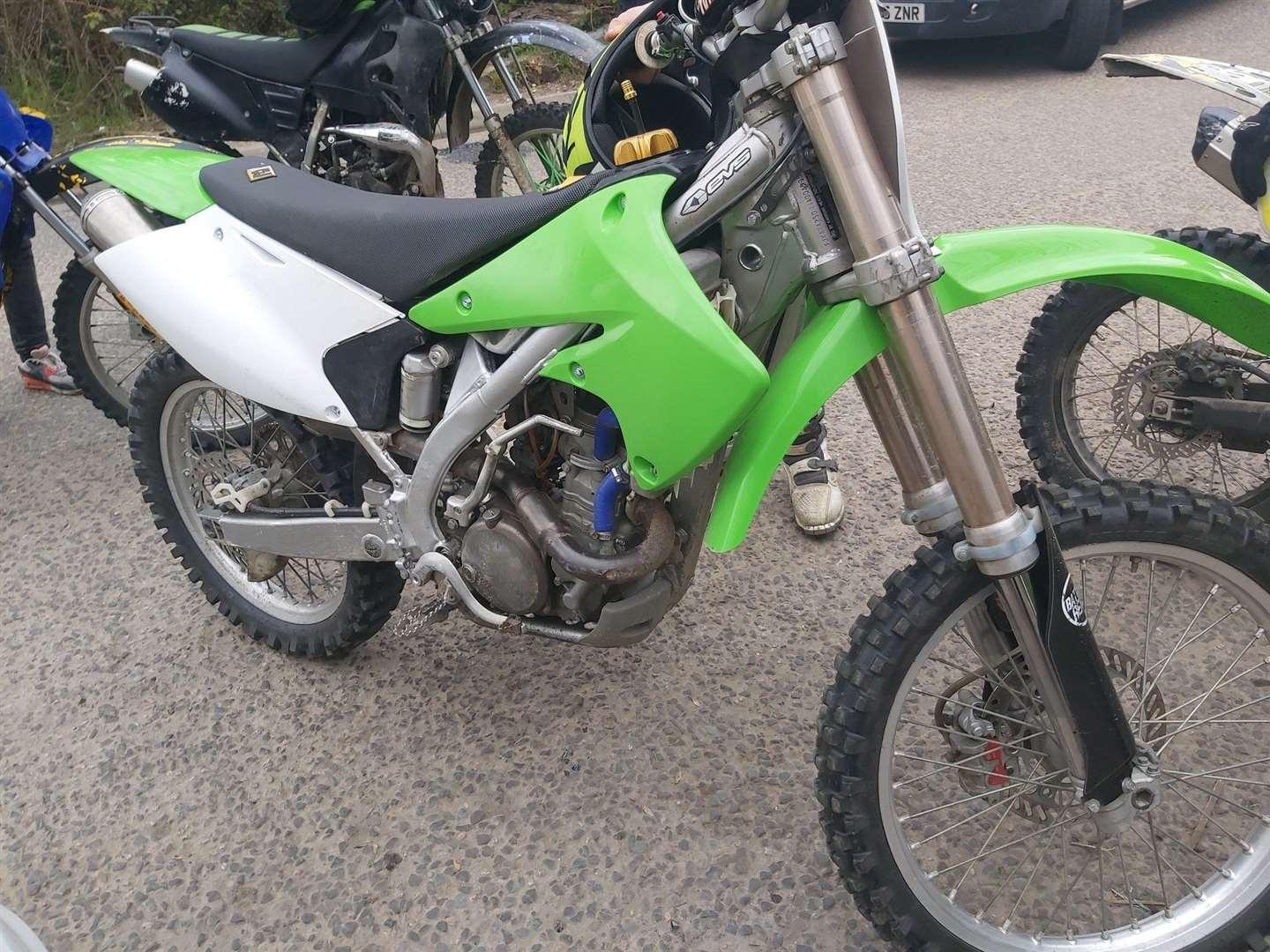 Dirt bikes and a quad bike were found being driven in Darenth Country Park leading to police to issue anti-social behaviour warnings to the riders. Picture: Kent Police