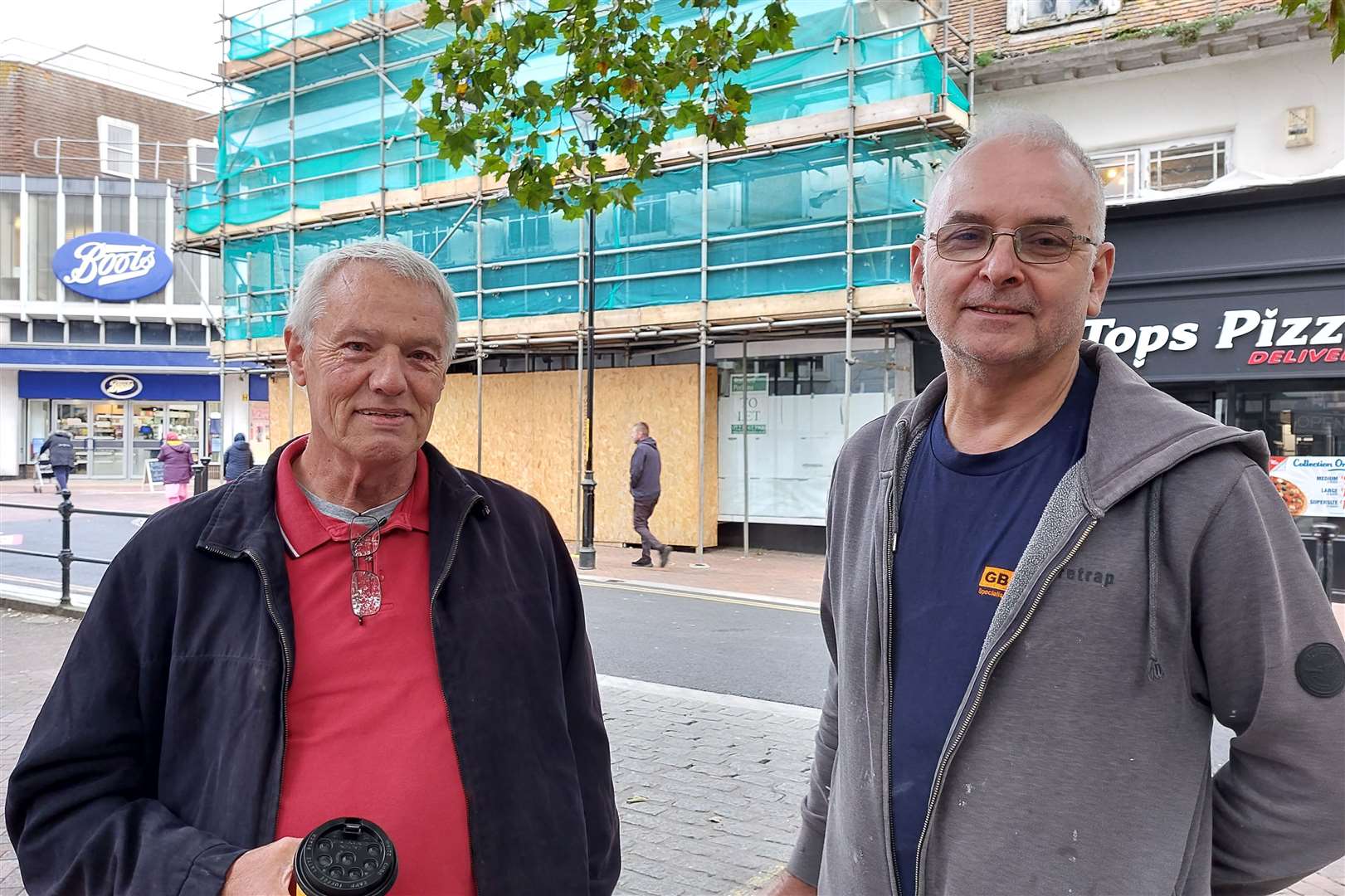 Les Jackman, left, and Terry Sams hope to see local farmers and independent traders