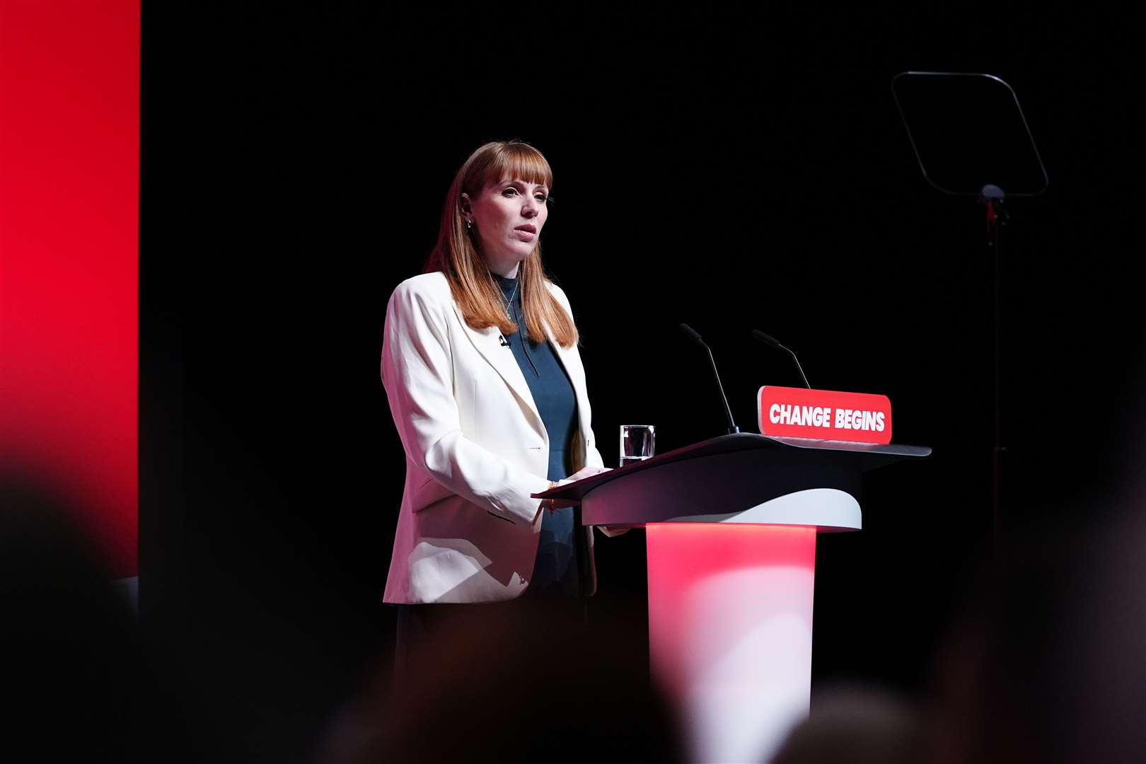 Deputy Prime Minister Angela Rayner was speaking at the Labour conference (Peter Byrne/PA)