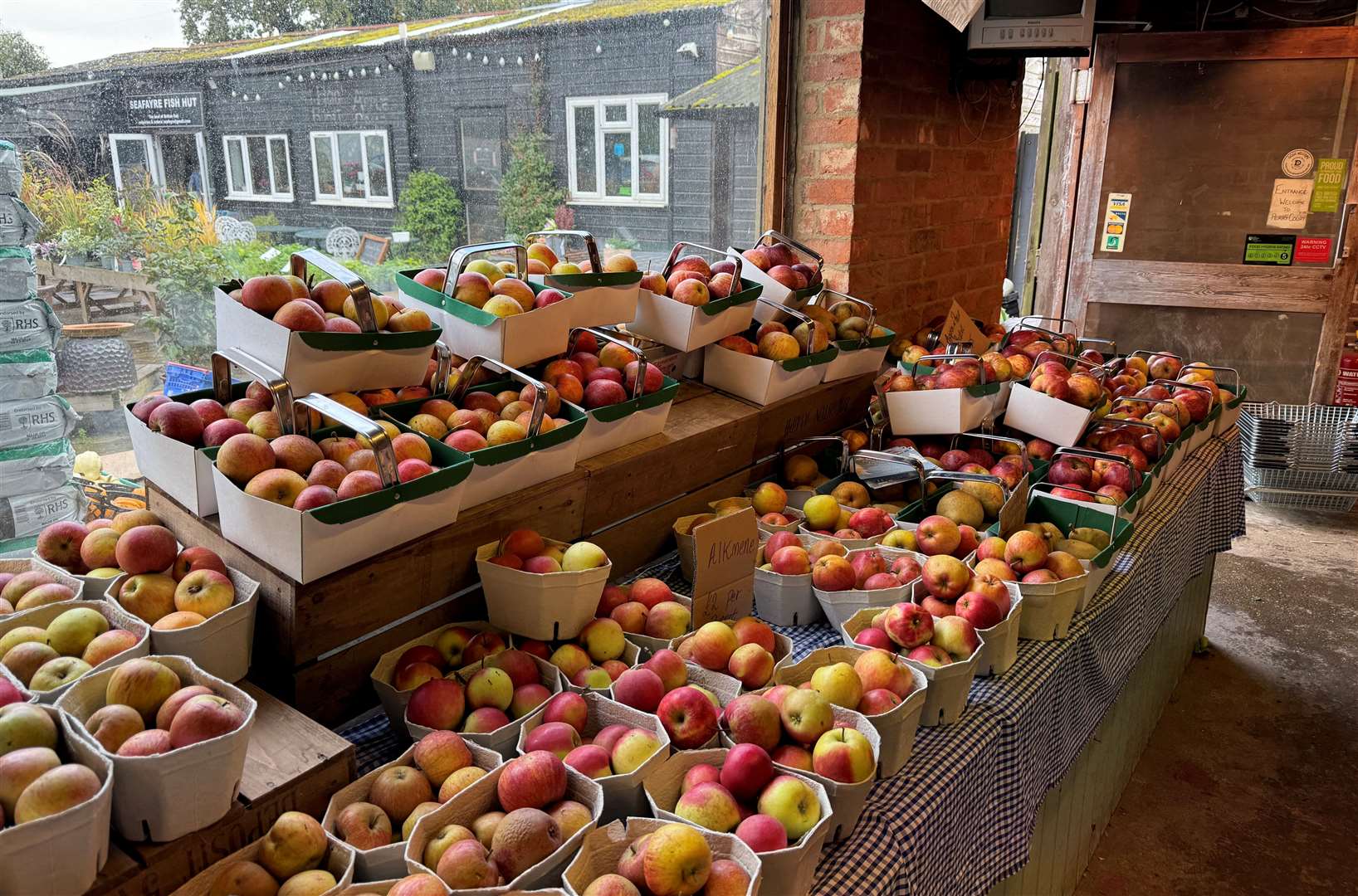 How do you like them apples? What a big selection from the orchards around Perry Court Farm near Wye