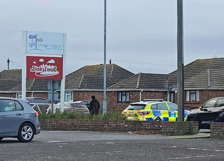 Police have been called to a crash in Hopes Lane, Ramsgate. Picture: Joanne Lloyd