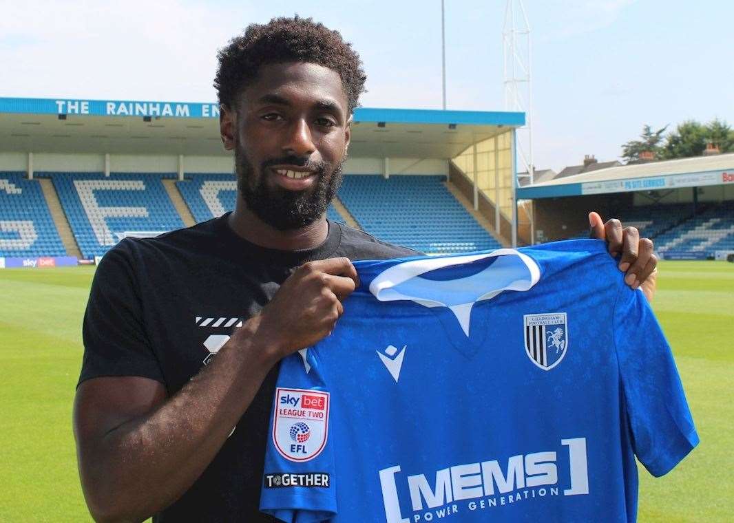 Hakeeb Adelakun has joined Gillingham from Lincoln. Picture: GFC