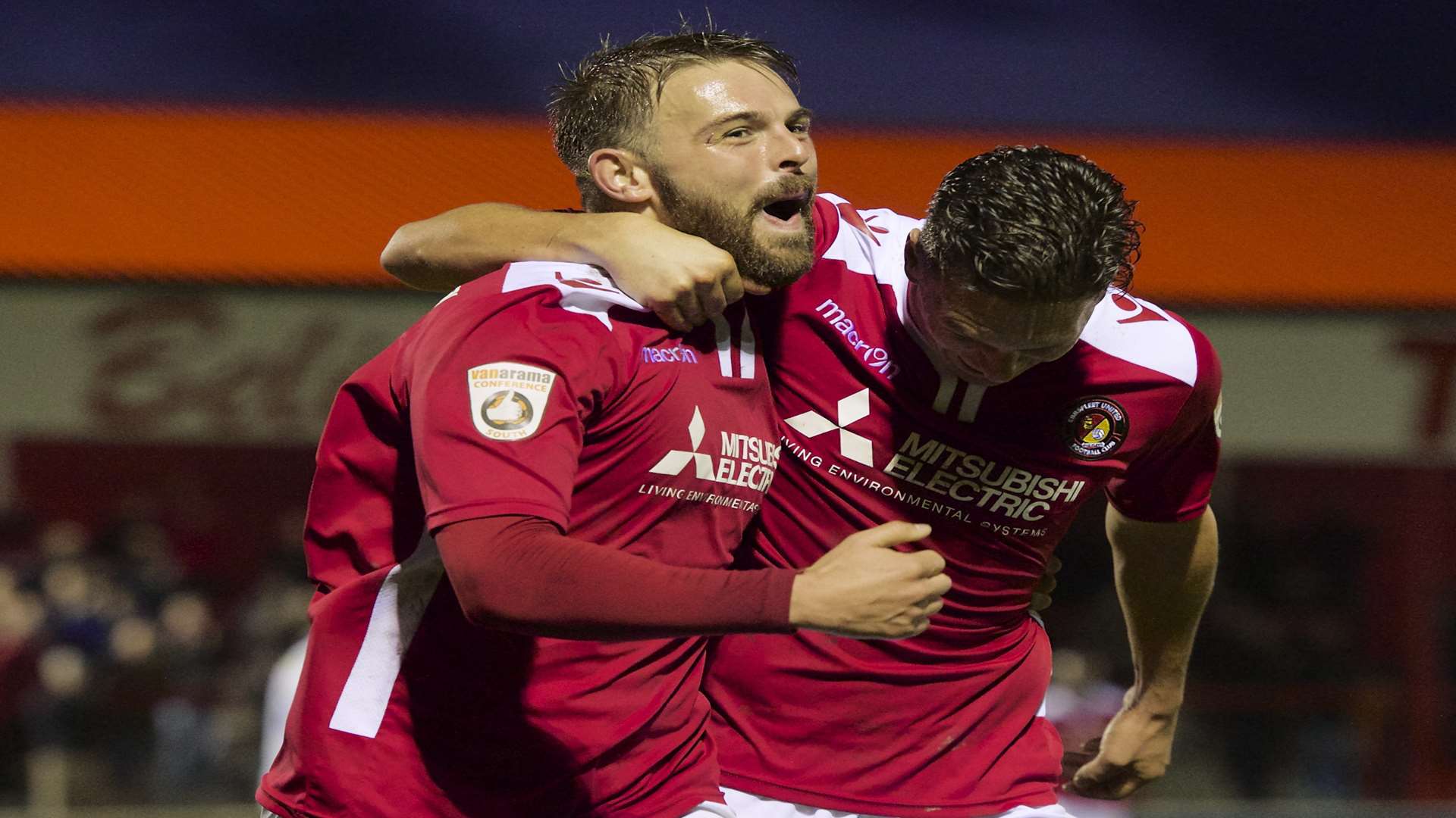 Matt Godden has scored eight goals for Ebbsfleet this season Picture: Andy Payton