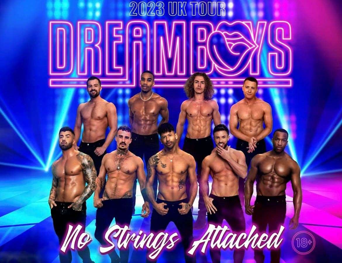 Dreamboys is coming to The Casino Rooms nightclub in Rochester as part of their No Strings Attached 2023 UK Theatre Tour. Picture: Casino Rooms