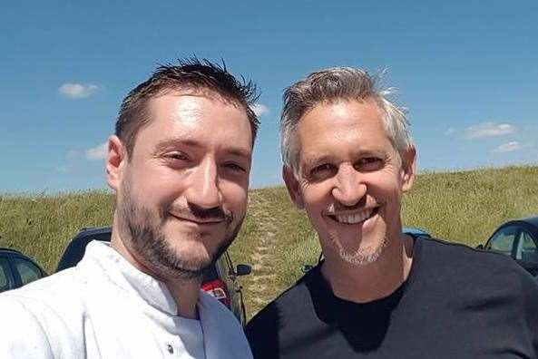 Former Barcelona striker Gary Lineker approved of his meal in Seasalter