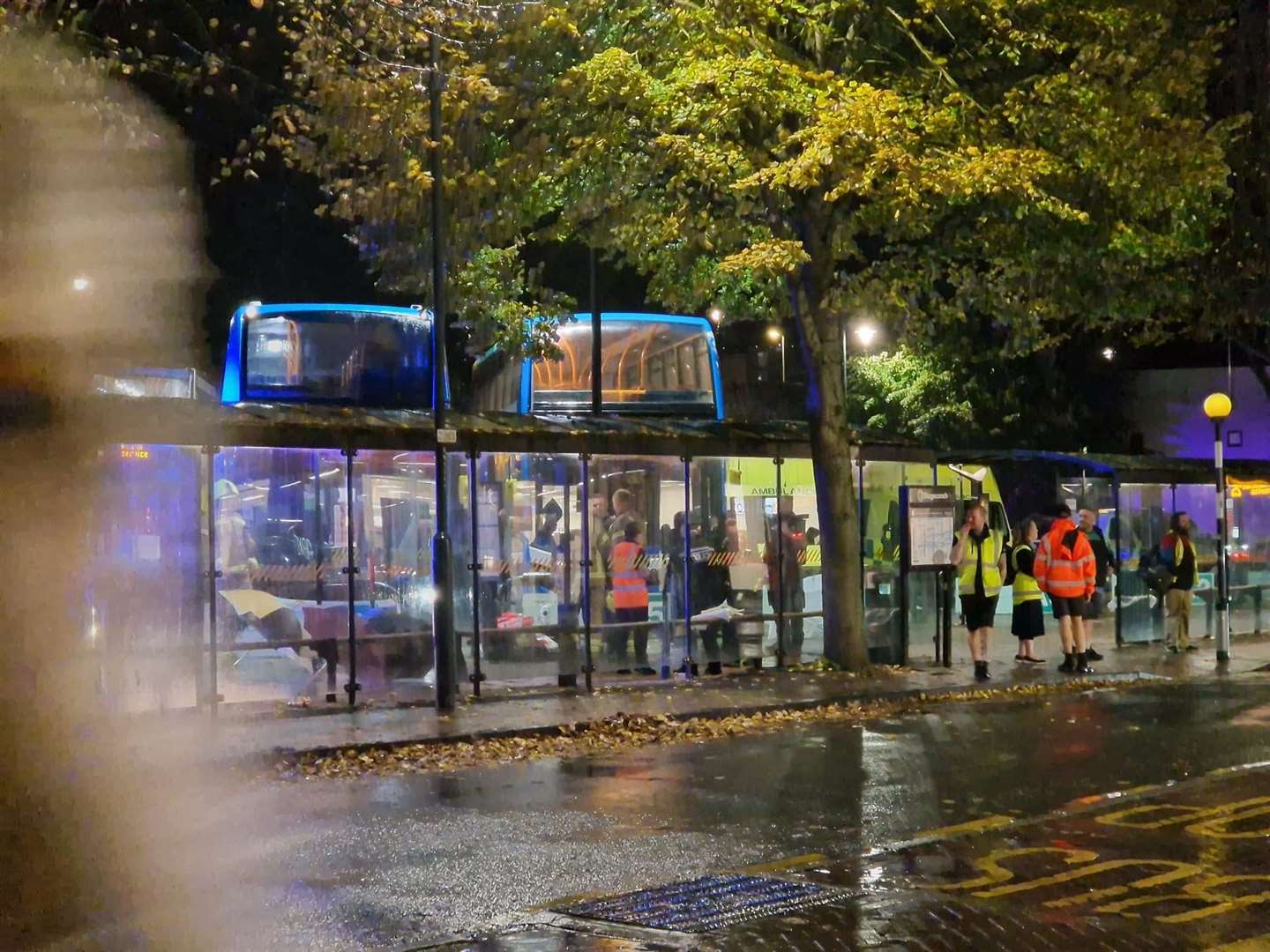 An ambulance was called to Canterbury Bus Station following a "medical emergency". Picture: Hyunseok Ryu