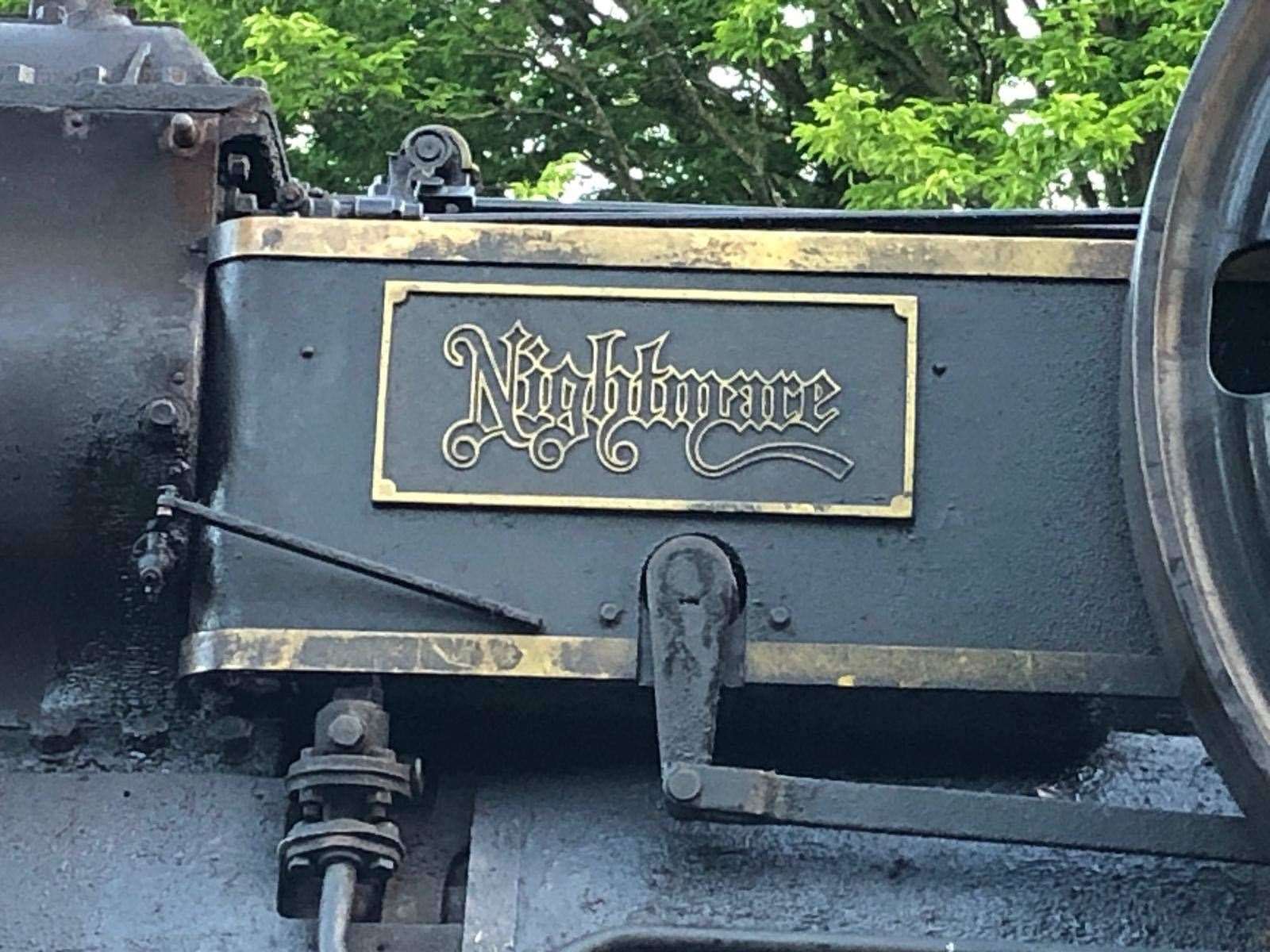 Nightmare the steam traction engine lost one of its rear wheels on the B245 at Hildenborough. Picture via Jackie Nixon