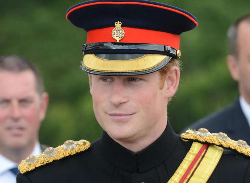 Prince Harry at the WW1 centenary commemoration at Folkestone harbour last year