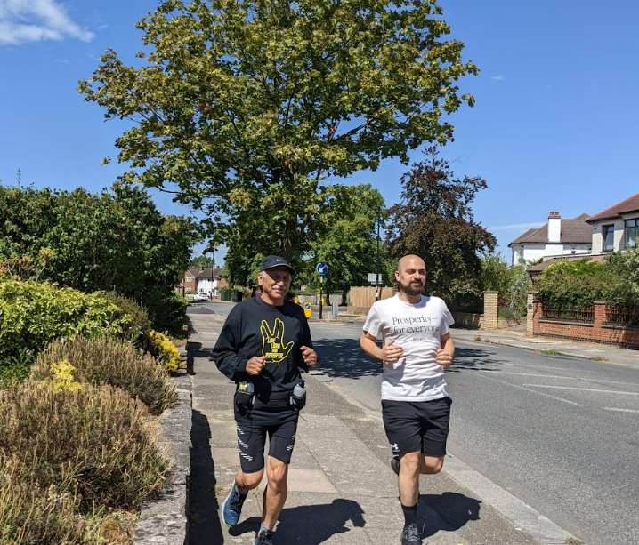 Mr Ashoori and his son will run the London Marathon together (Anoosheh Ashoori/PA)