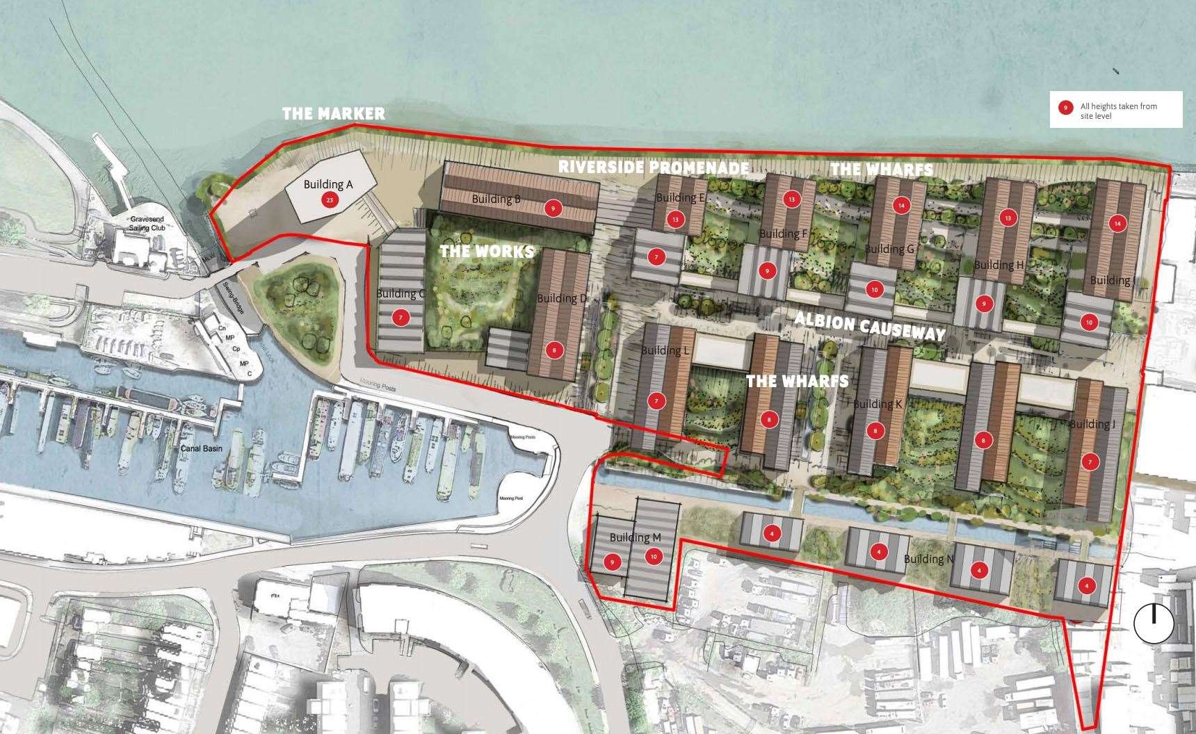 Plans for the Albion Waterside Development in Gravesend. Picture: JPT/Joseph Homes
