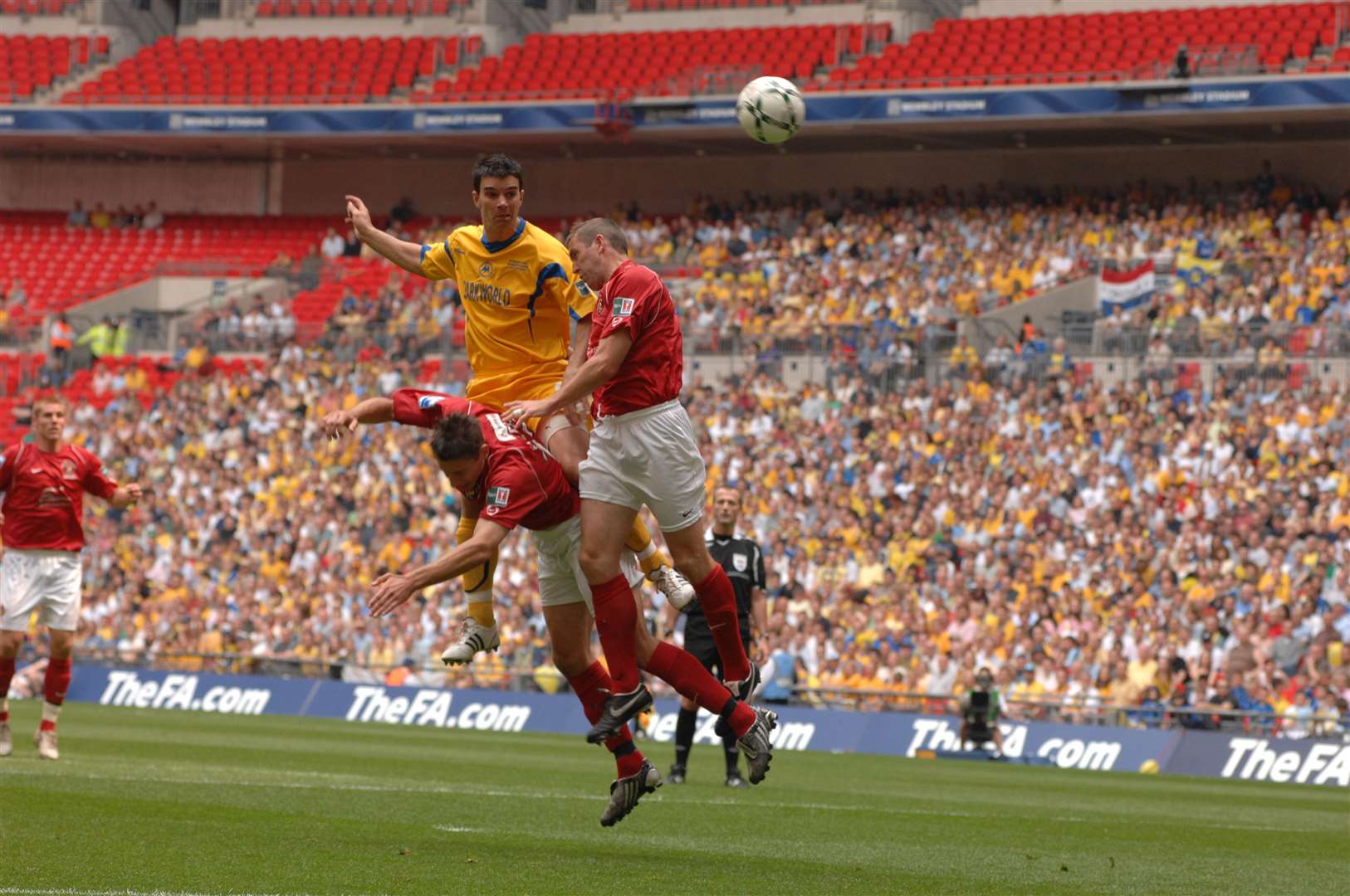 Torquay attempt a last minute header at goal Picture:Barry Goodwin