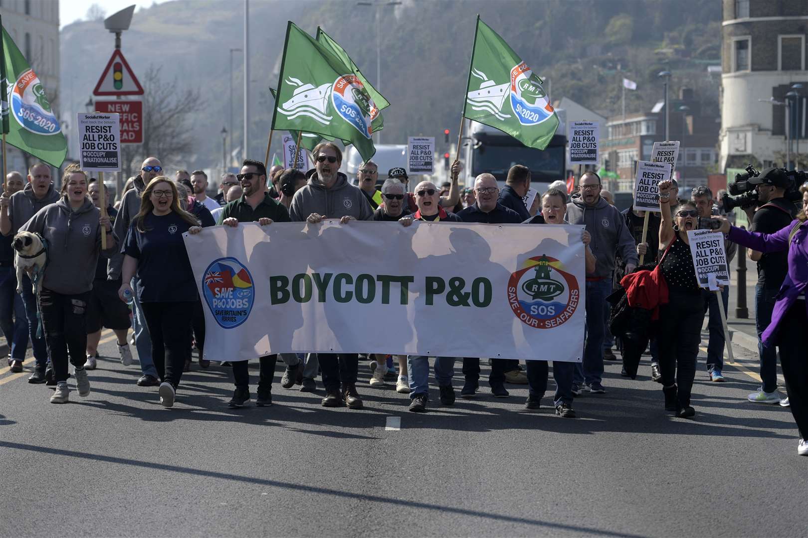 The ferry firm has faced a huge public backlash since making the "brutal" decision to sack hundreds of workers. Picture: Barry Goodwin