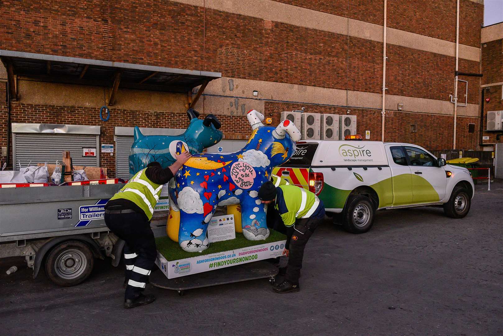 Aspire, the council's landscaping team, removed the 35 dogs from all around Ashford. Picture: Alan Langley.