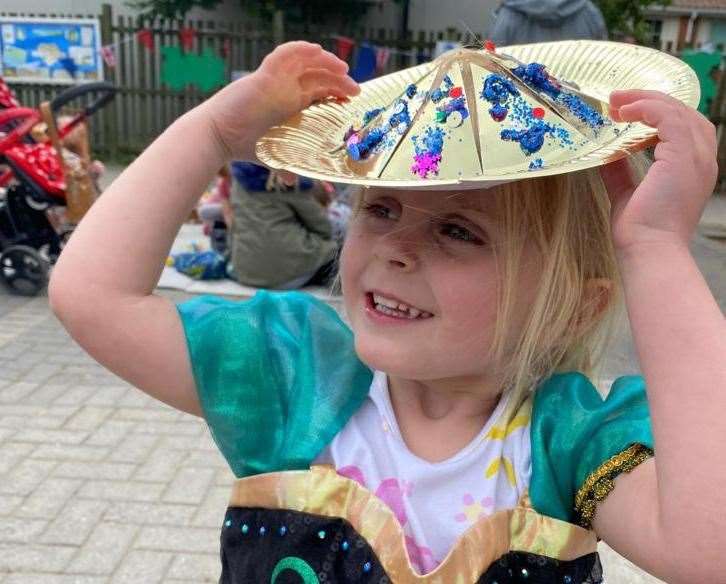 Five-year-old Isla goes to Seashells with her mum Amy every week. Picture: Amy Watkins