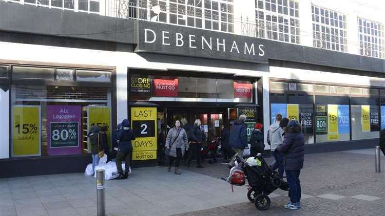 The town centre Debenhams store closed in 2020