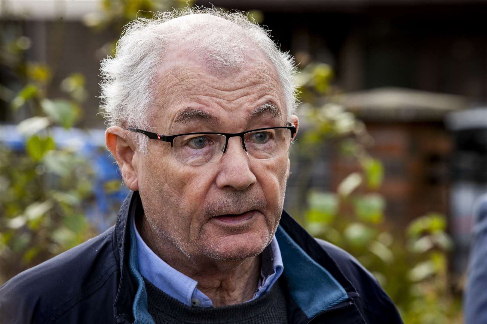 Bloody Sunday survivor Mickey McKinney stands at the Bloody Sunday Memorial (Liam McBurney/PA)