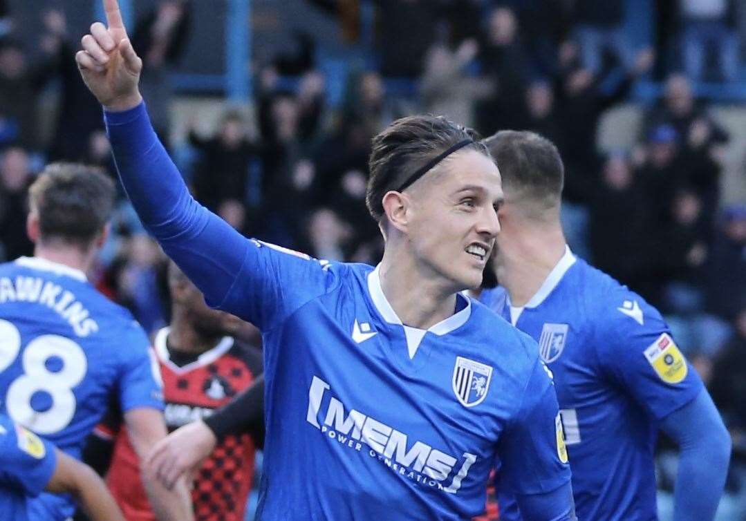 Tom Nichols was on target for the Gills again at Colchester