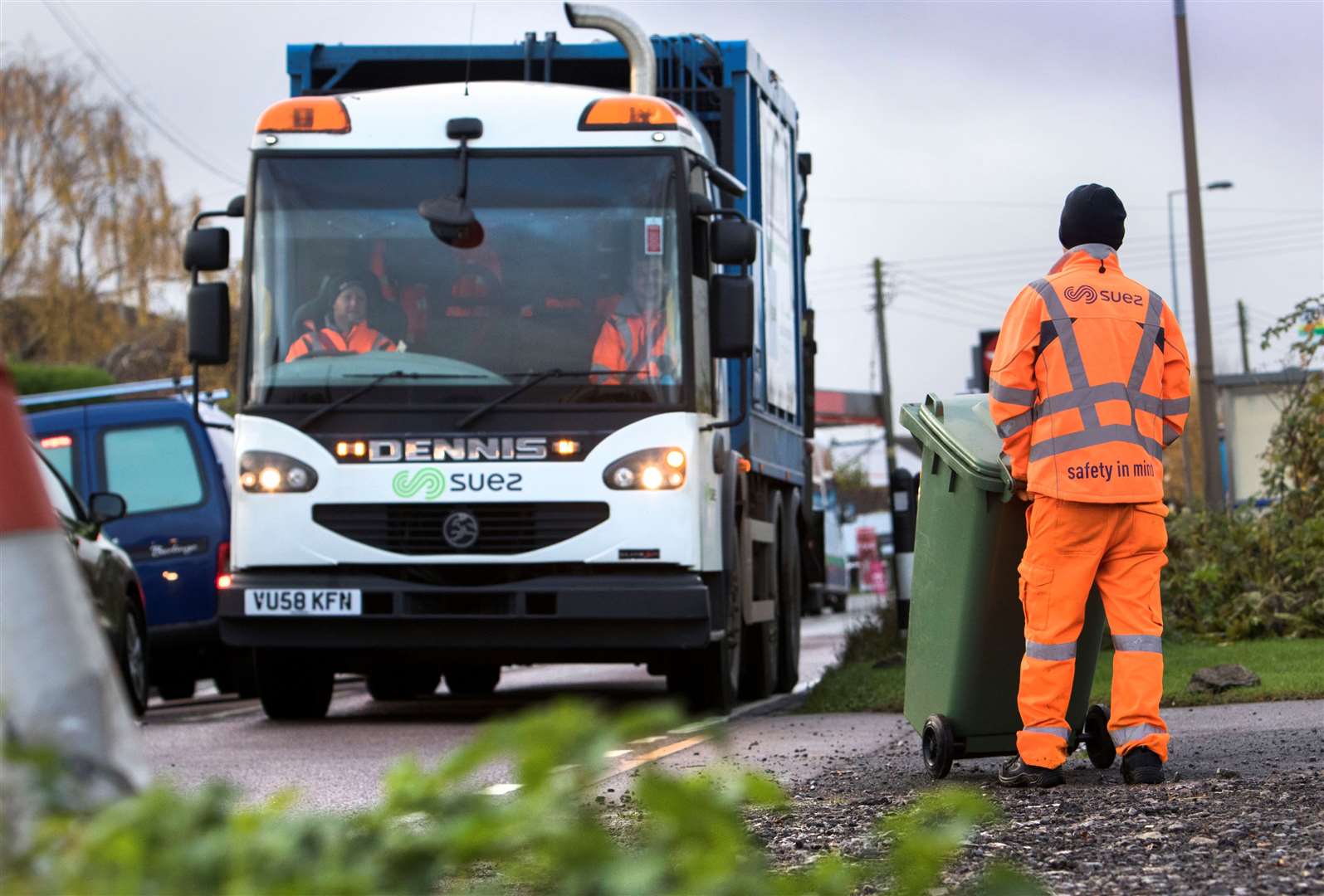 A new fleet of 23 bin lorries were hired during the changeover. Picture: paulbox