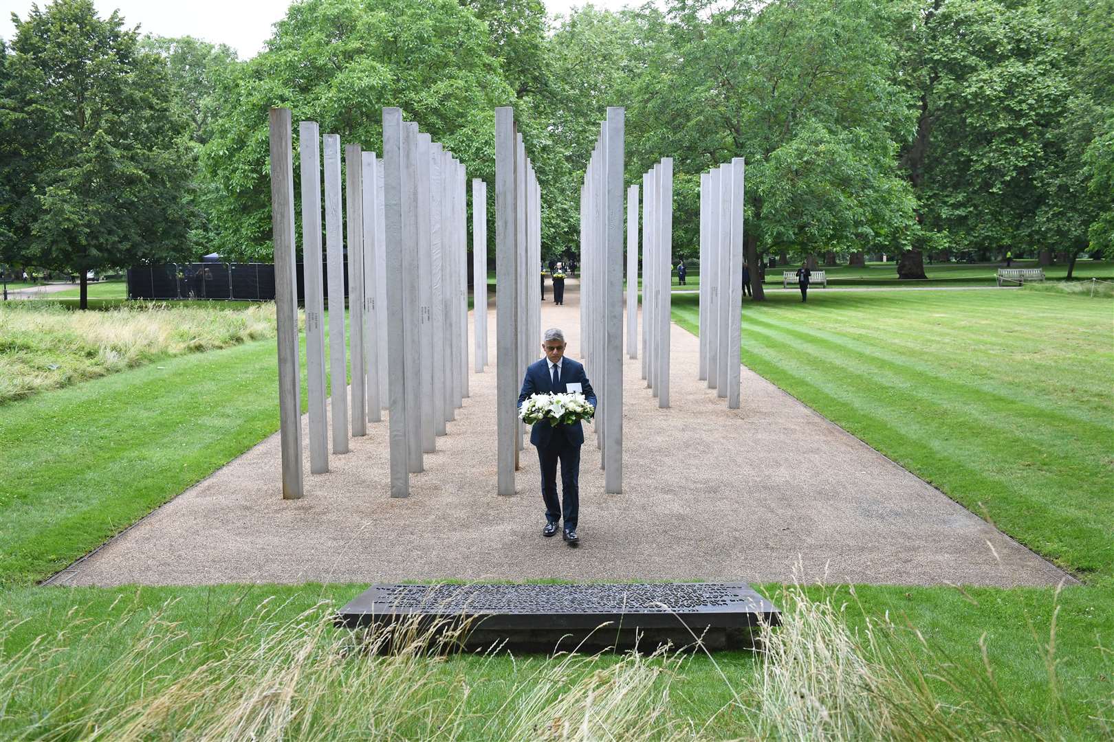 The memorial stand sin Hyde Park (Stefan Rousseau/PA)