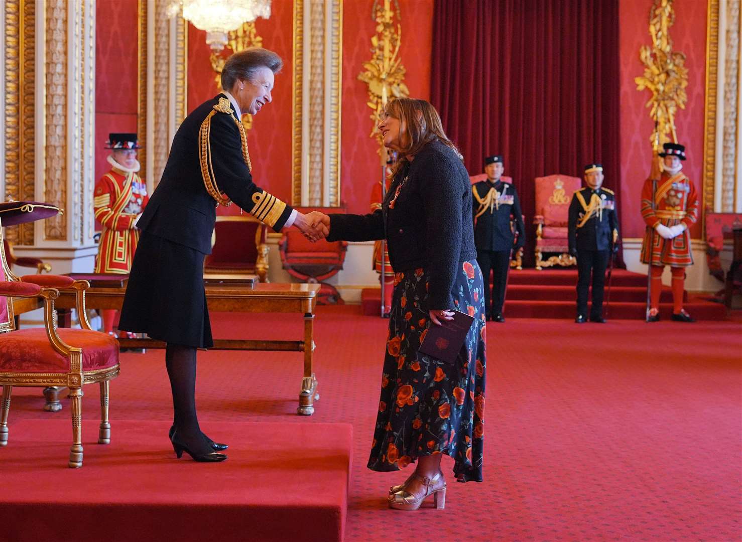 Weir said she made the Princess Royal laugh at the ceremony (Jordan Pettitt/PA)