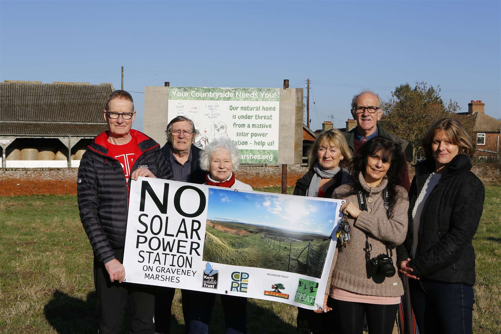 Members of the Graveney Rural Environment Action team, who battled against the huge Faversham development. Picture: Andy Jones