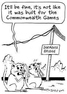 Dormouse bridge cartoon