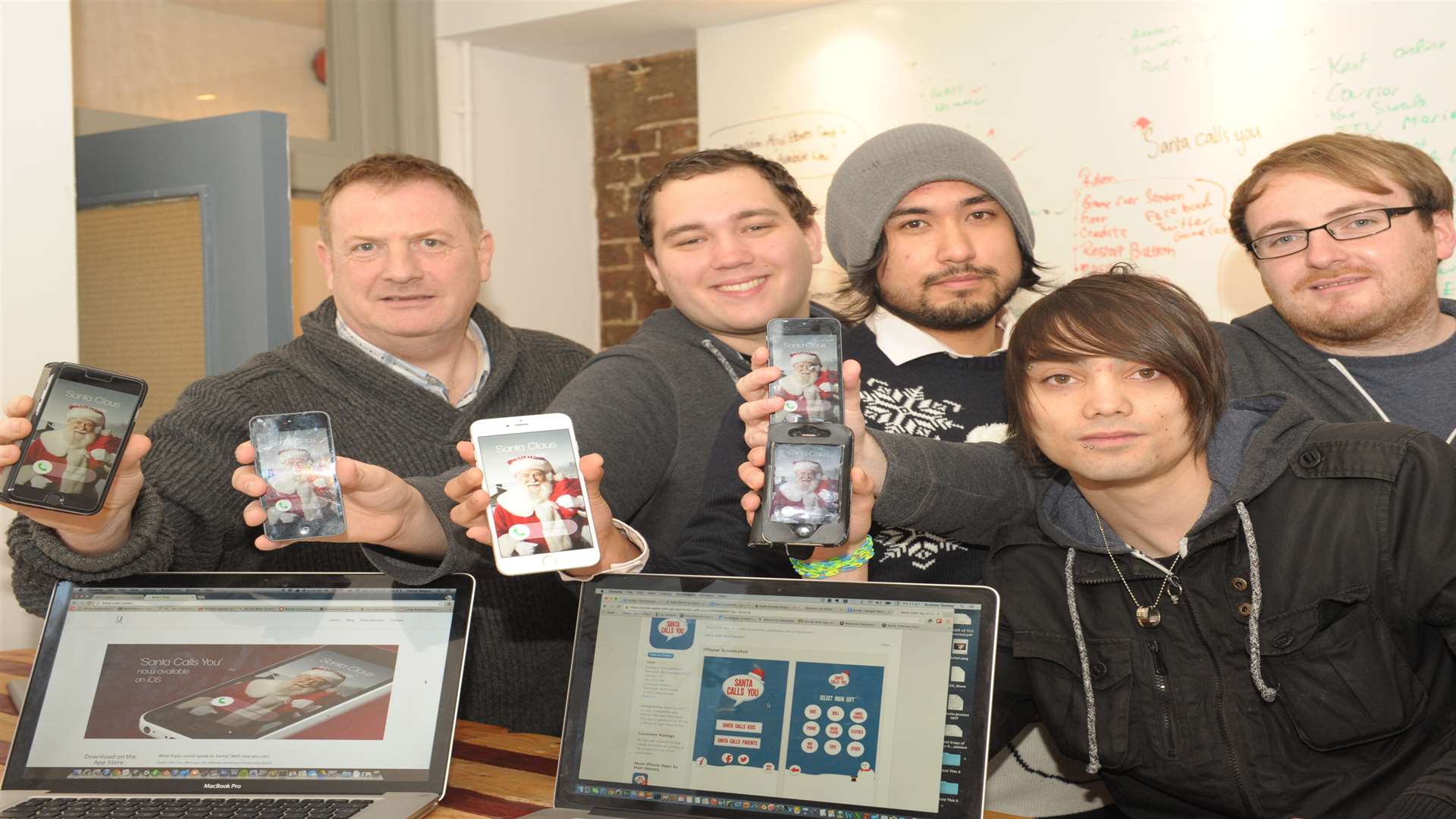 The 3dotJ team, left to right: Andrew Deeley, Matt Heaney, Aaron Negus, Dean Johnson and Rupert Lawrence. Picture: Steve Crispe