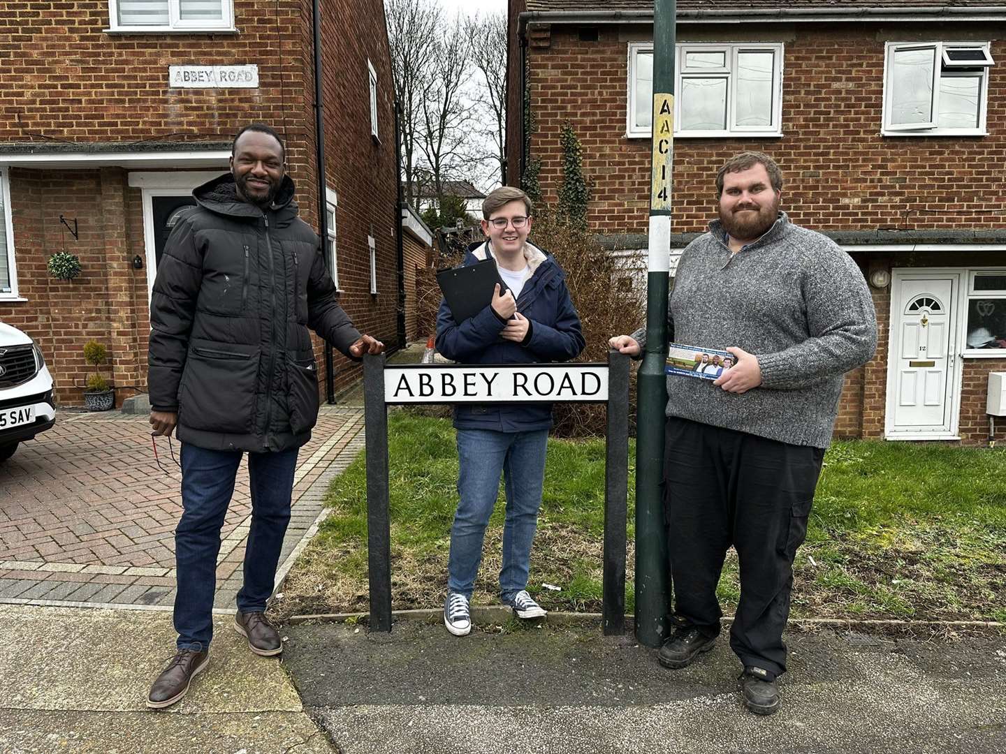 From left: Strood North and Frindsbury Conservative candidates Akin Edun, Craig Liddell, and Gareth Batts. Picture: @CraigLiddell7