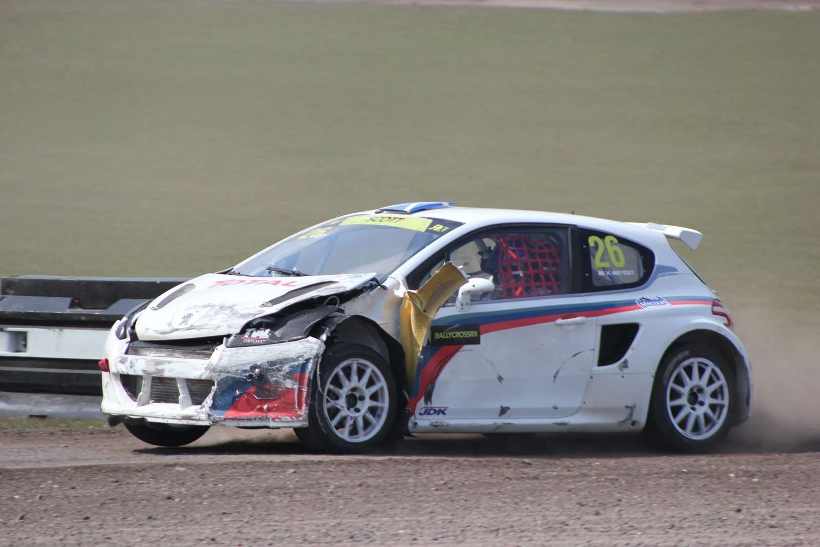 Villeneuve's team-mate Andy Scott in action at Lydden last year. Picture - Joe Wright