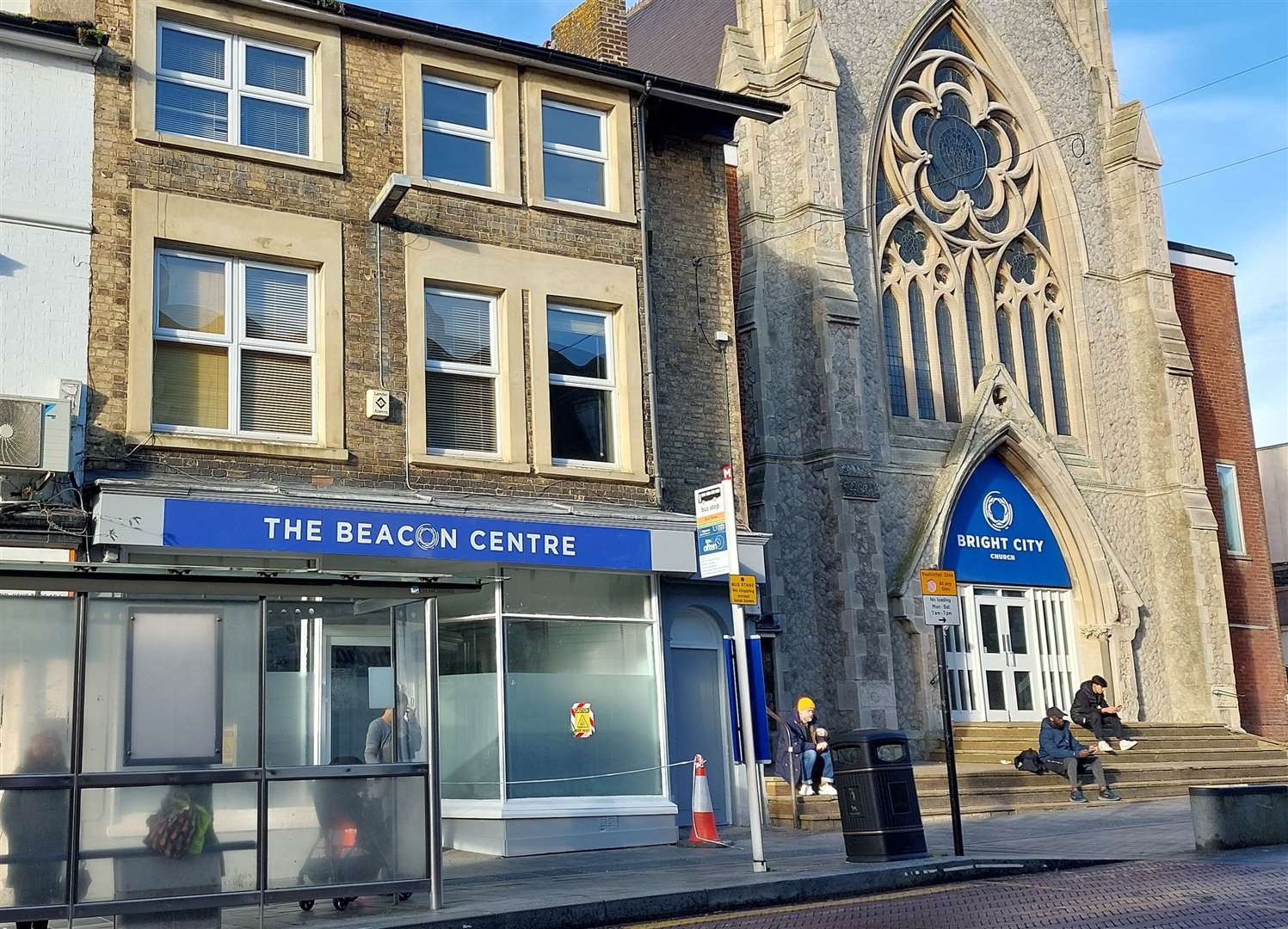 The Beacon Centre is next to Bright City Church in Bank Street, Ashford