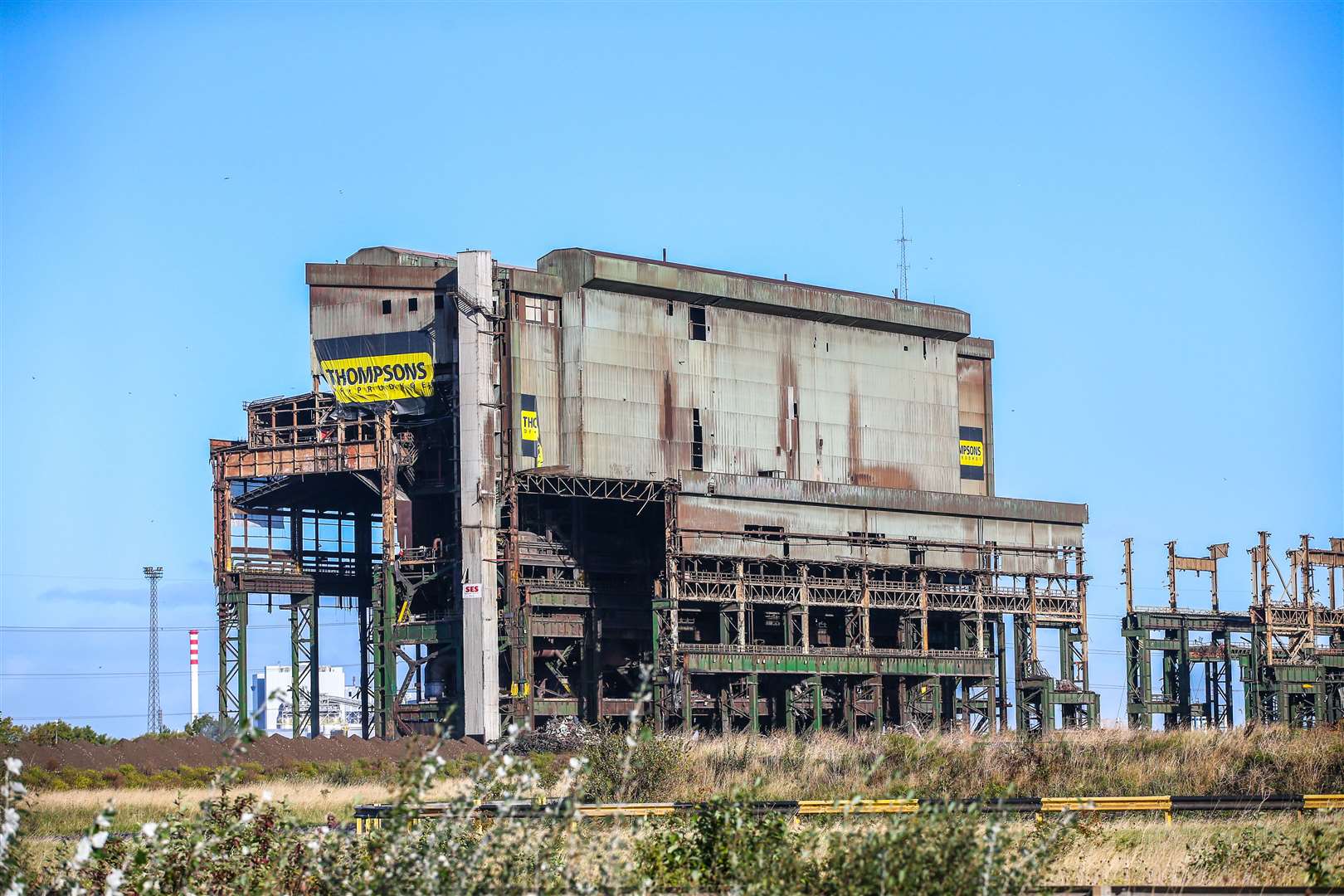 Seconds before demolition (Tom Banks/Teesworks)