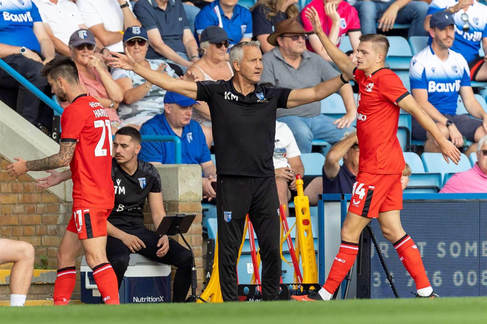 Keith Millen. Gillingham v MK Dons Picture: @Julian_KPI